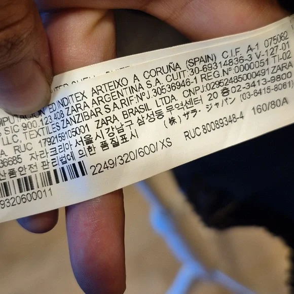 Zara Black Sequined Coat - Picture 6 of 13